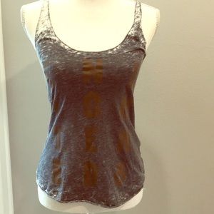 Spiritual gangster distressed muscle tank